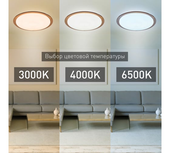 Светильник ЭРА потолочный светодиодный Классик с ДУ SPB660RC Saturn 60Вт 3000-6500К 4800Лм коричневый Б0030132