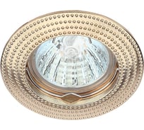 Поворотный литой светильник ЭРА KL23 А G/CH контур с рисунком MR16, 12V/220V, 50W золото/хром C0043714