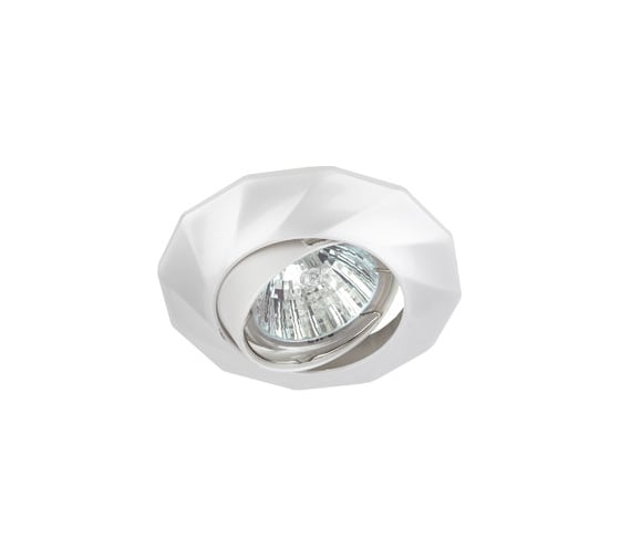 Поворотный литой светильник ЭРА KL65A PS MR16, 12V/220V, 50W перламутровое серебро Б0021533