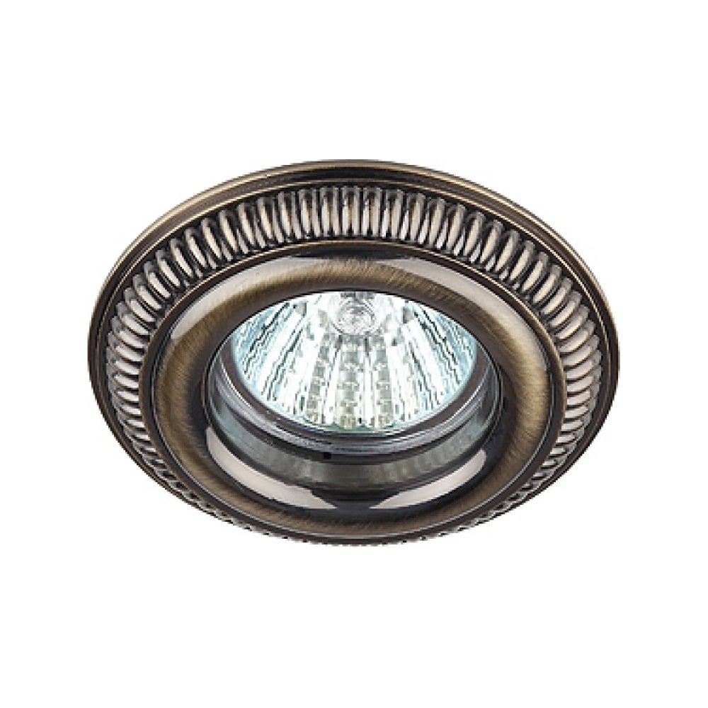 Светильник ЭРА KL51 SB антик объм MR16, 12V/220V, 50W бронза Б0009332 ...