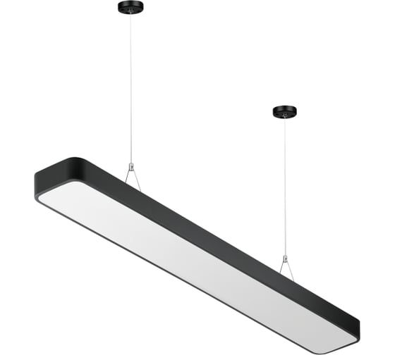 Светильник ЭРА LED Geometria Block SPO111B40K060 60Вт 4000К 7200Лм IP40 120030060 черный подвесной Б0058855 1