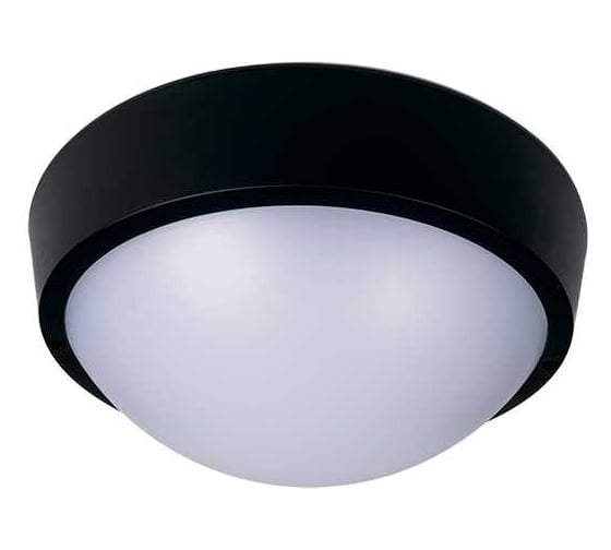 Светильник Jazzway пылевлагозащищенный PBH - PC- RA 12W 4000K BLACK IP65 5048393