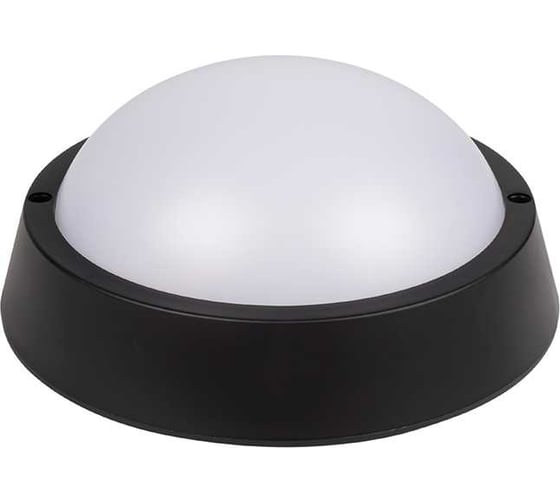 Светильник Jazzway пылевлагозащищенный PBH - PC- RA 12W 4000K BLACK IP65 5048393