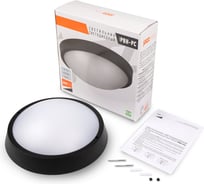 Светильник Jazzway пылевлагозащищенный PBH - PC- RA 24W 4000K BLACK IP65 5048430