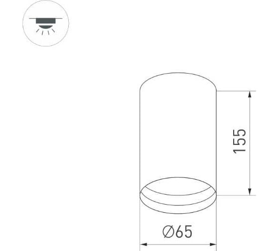 Светильник Arlight SP-POLO-SURFACE-R65-8W Day4000 1 шт. 027503