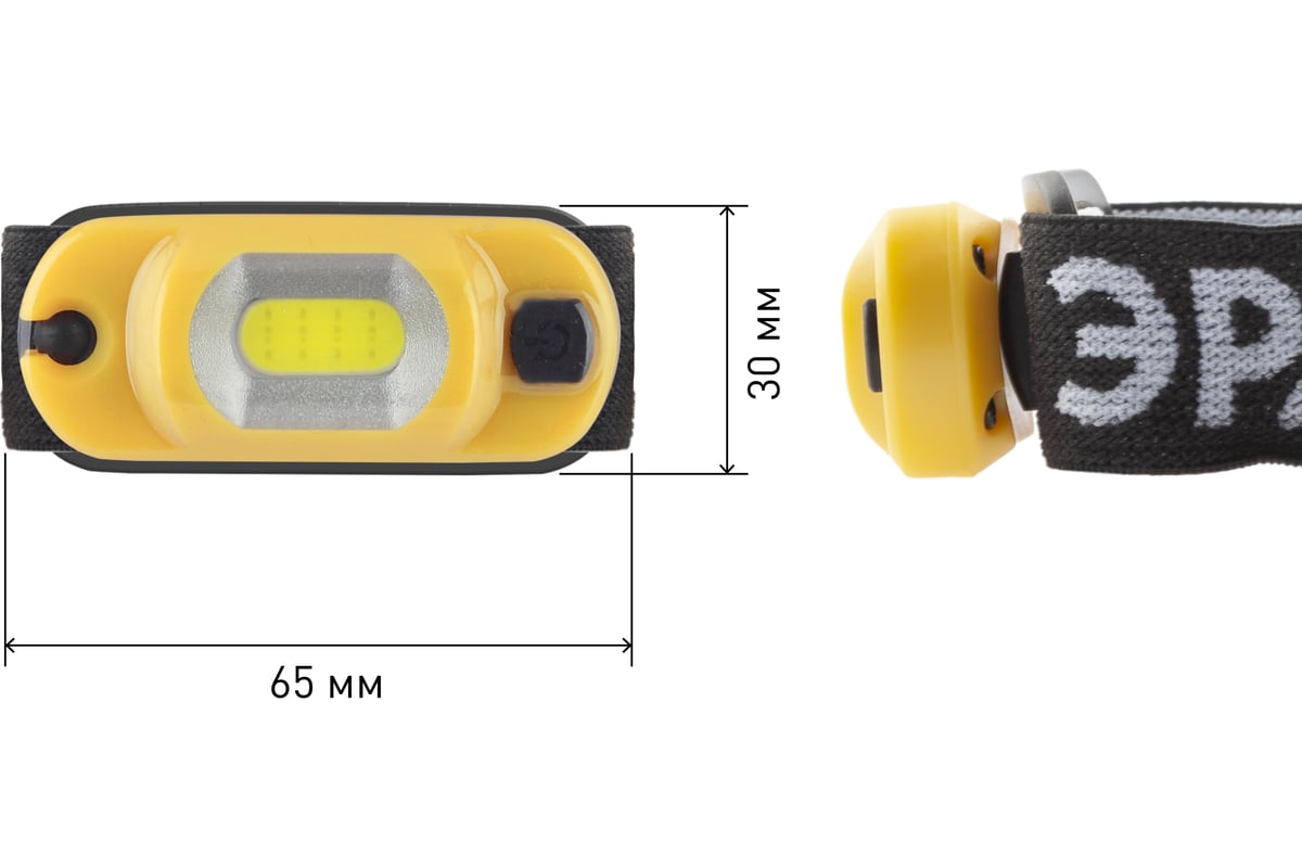 Налобный фонарь ЭРА Практик GA-801, 3Вт, COB, Li аккумулятор, microUSB,  шарнир, клипса, блистер Б0030186