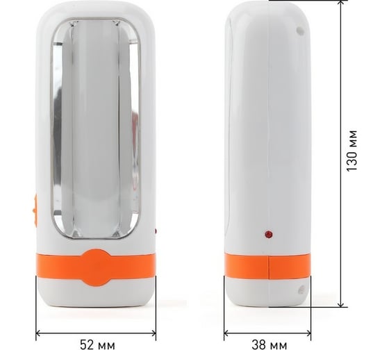 Фонарь ЭРА KA10S 2в1, 10SMD, 1W, аккумулятор 4V 900mAh, ЗУ, 220V, картонная коробка Б0025642