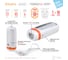 Фонарь ЭРА KA10S 2в1, 10SMD, 1W, аккумулятор 4V 900mAh, ЗУ, 220V, картонная коробка Б0025642 6