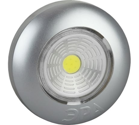 Фонарь-пушлайт ЭРА SB-503 NEW Аврора COB, 3xAAA, серебристый, 1шт в коробке Б0031042