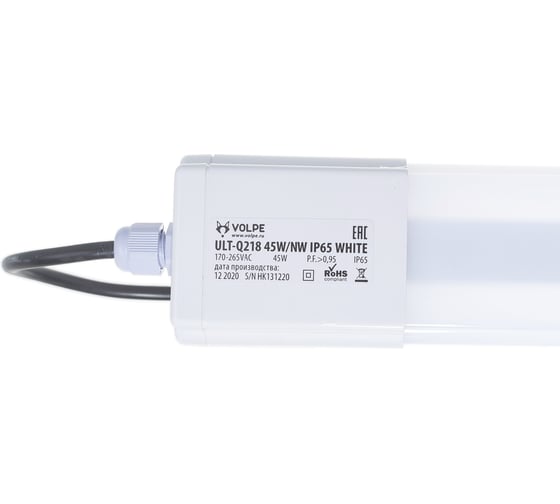 Светодиодный светильник Volpe влагозащищенный накладной ULT-Q218 45W/NW IP65 WHITE UL-00003551
