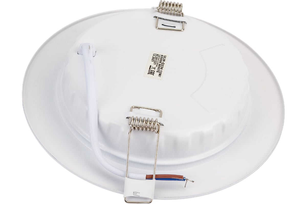 Встраиваемый светодиодный светильник Volpe ULM-Q236 12W/6500K WHITE UL ...