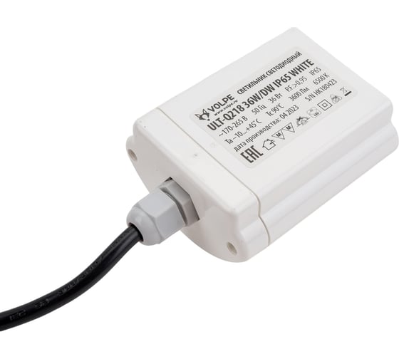 Накладной светодиодный светильник Volpe ULT-Q218 36W/DW IP65 WHITE UL-00002582