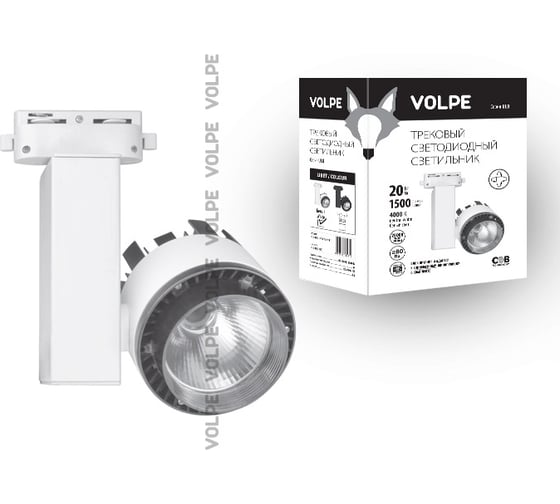 Трековый светодиодный светильник Volpe ULB-Q250 20W/NW/A WHITE 10961 1
