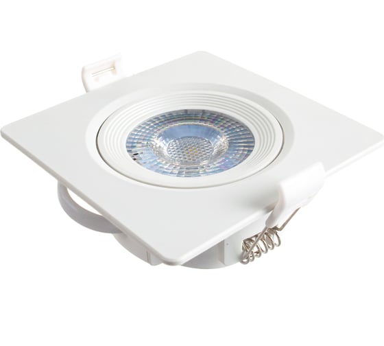 Светодиодный светильник ЭРА KL LED 21A-5 4K WH квадратный поворотн. LED SMD 5W 4000K, белый Б0037035