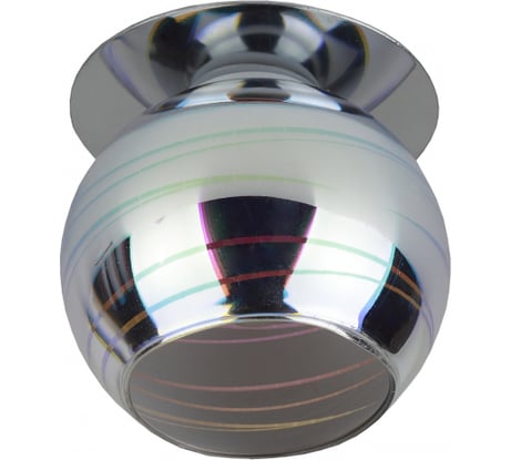 Светильник ЭРА DK88-1 декор 3D горизонт G9,220V, 35W, серебро/мультиколо Б0032362