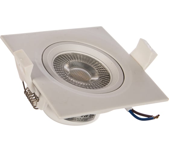 Светодиодный светильник ЭРА KL LED 21A-5 3K WH квадратный поворотн. LED SMD 5W 3000K, белый Б0037034