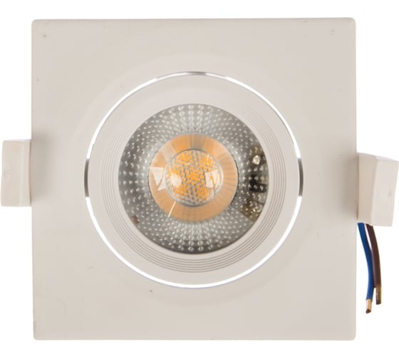 Светодиодный светильник ЭРА KL LED 21A-5 3K WH квадратный поворотн. LED SMD 5W 3000K, белый Б0037034