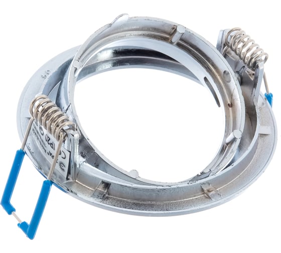 Светильник ЭРА KL1A CH литой простой пов. MR16,12V/220V, 50W хром C0043656