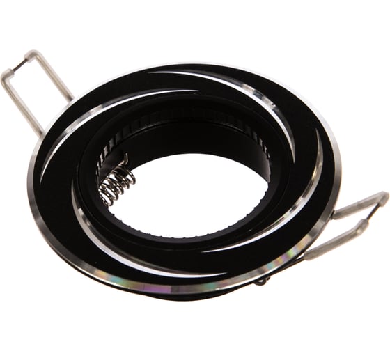 Алюминиевый светильник ЭРА KL34 AL/BK MR16,12V/220V, 50W черный/хром C0043823 1