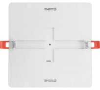 Светодиодный светильник Volpe Ulm-q251 24w/4000k white встраиваемый/накладной квадратный. белый свет (4000к). корпус белый. тм UL-00010713