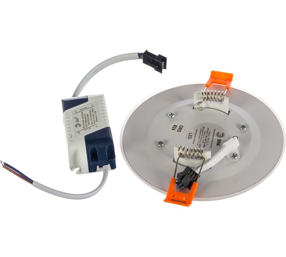 Светодиодный светильник ЭРА DK LED 12-6 BL круглый синяя подсветка 3 3W 4000K Б0030396
