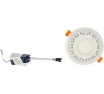 Светодиодный светильник ЭРА DK LED 12-6 WH круглый белая подсветка 3 3W Б0030399