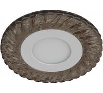 Светодиодный светильник ЭРА DK LED 15 CHP/WH круглый белая подсветка 3 3W шампань/белый Б0036496