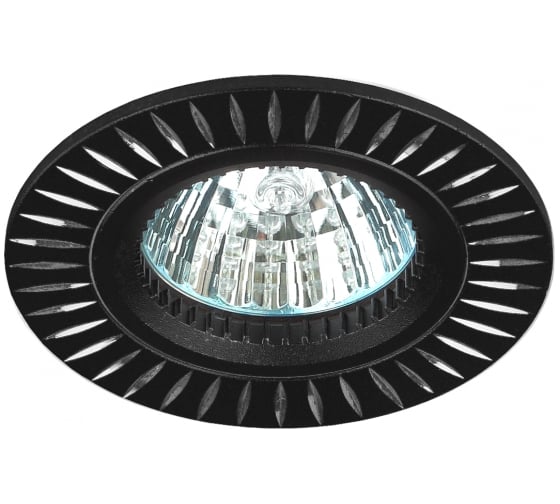 Алюминиевый светильник ЭРА KL31 AL/BK MR16,12V/220V, 50W черный/серебро C0043817 1