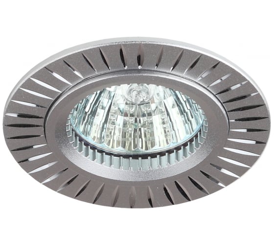 Алюминиевый светильник ЭРА KL31 AL/SL MR16,12V/220V, 50W серебро C0043816 1