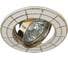 Штампованный поворотный светильник ЭРА ST7A GD/WH MR16,12V/220V, 50W белый/золото Б0036492 1