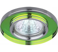 Светильник ЭРА DK7 CH/MIX декор стекло MR16,12V/220V, 50W, круглое хром/мульти C0043737
