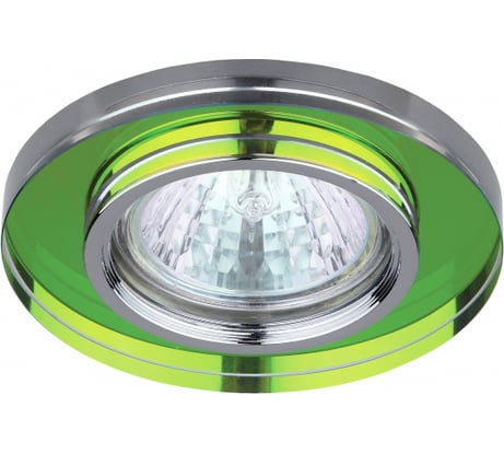 Светильник ЭРА DK7 CH/MIX декор стекло MR16,12V/220V, 50W, круглое хром/мульти C0043737