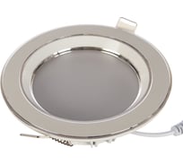 Светильник ЭРА KL LED 15-9 WH/CH светодиод кругл серебр 9W 4000K белый/серебро Б0028285