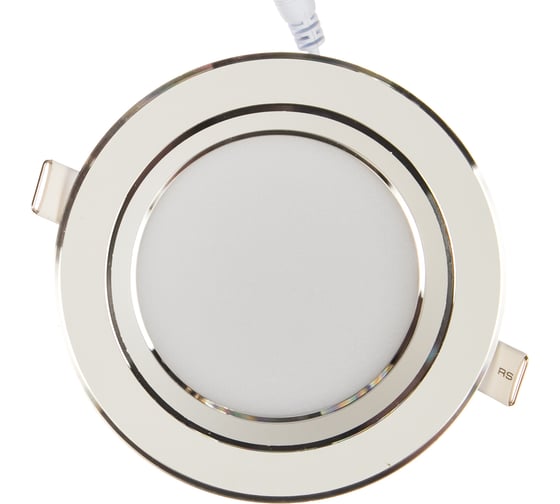 Светильник ЭРА KL LED 15-9 WH/CH светодиод кругл серебр  9W 4000K белый/серебро Б0028285