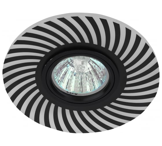 Светильник ЭРА DK LD32 BK декор cо светодиодной подсветкой MR16, 220V, max 11W, черный Б0036501 1