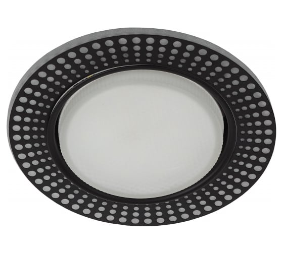 Светильник ЭРА DK LD29 WH/BK декор cо светодиодной подсветкой GX53, белый/черный Б0037387 1