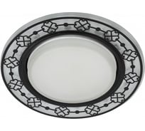 Светильник ЭРА DK LD28 WH/BK декор cо светодиодной подсветкой GX53, белый/черный Б0037390