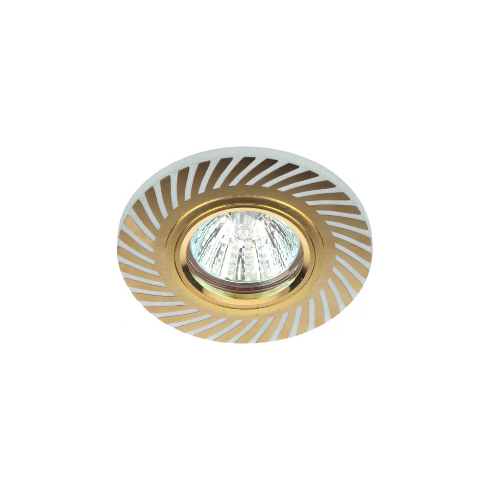 Светильник ЭРА DK LD39 WH/GD декор cо светодиодной подсветкой MR16 ...