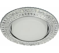 Светильник ЭРА DK LD26 SL/WH декор cо светодиодной подсветкой Gx53, прозрачный Б0029638