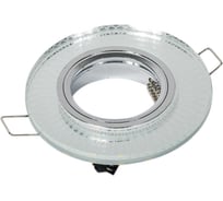 Светильник ЭРА DK LD44 SL 3D декор cо светодиодной подсветкой MR16, зеркальный Б0037355