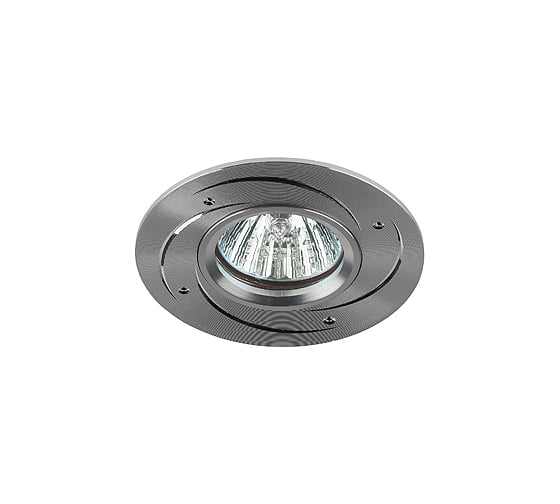 Светильник ЭРА KL43 SL литой алюминевый MR16, 12V/220V, 50W серебро Б0003851