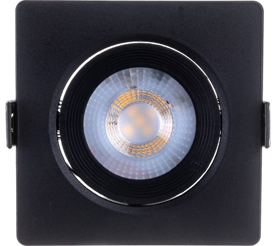 Светодиодный светильник ЭРА KL LED 21A-5 4K BK квадр поворотн. LED SMD 5W 4000K, Б0039688