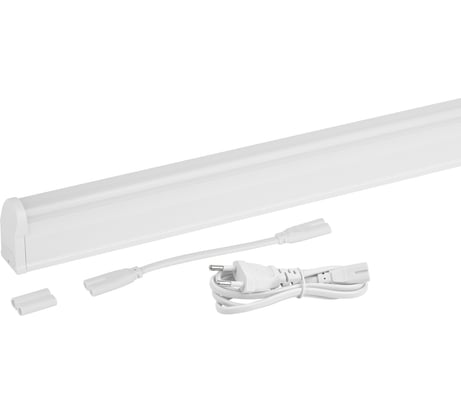 Линейный светодиодный светильник ЭРА LLED-01-16W-6500-W 16Вт 6500K L1174мм с выключателем Б0019782