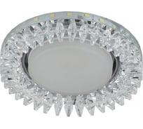 Светильник ЭРА DK LD20 SL/WH декор cо светодиодной подсветкой Gx53, прозрачный Б0028065