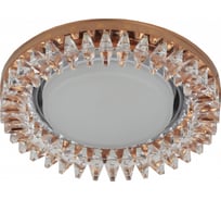 Светильник ЭРА DK LD20 TEA/WH декор cо светодиодной подсветкой Gx53, прозрачный Б0028066
