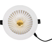 Светодиодный светильник ЭРА DK LED 10-8 GD круглый даунлайт с рисунком 8W 4000K Б0030385