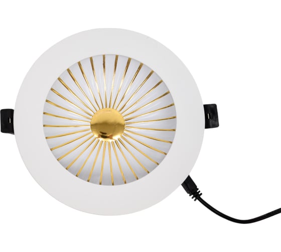 Светодиодный светильник ЭРА DK LED 10-8 GD круглый даунлайт с рисунком 8W 4000K Б0030385 1