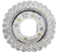 Светильник под лампу Gx53 ЭРА DK84 CH/WH 220V,13W, хром/прозрачный Б0020573
