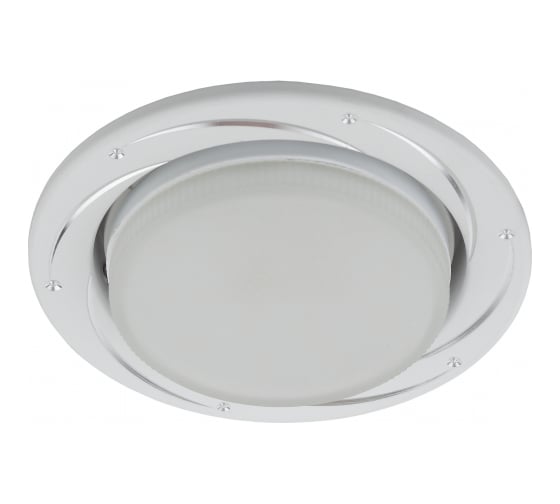 Светильник под лампу Gx53 ЭРА KL 77 AL/WH 220V, 13W, серебро/белый Б0036494