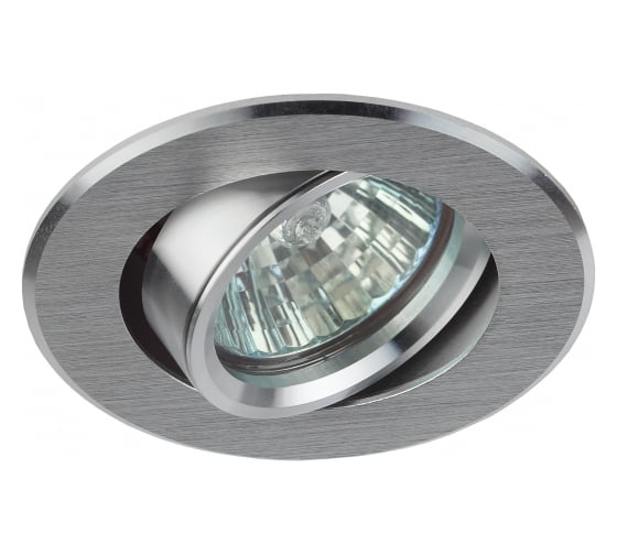 Светильник ЭРА KL58А SL литой поворотный алюминевый MR16,12V/220V, 50W серебро Б0017260